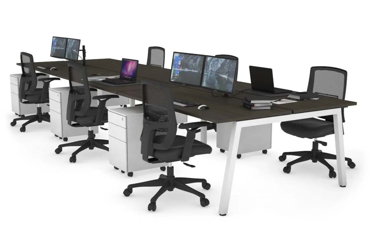 Quadro 6 Person Office Workstation [1200L x 700W]