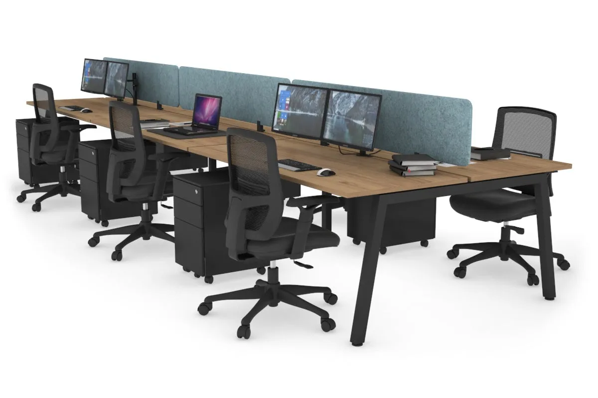 Quadro 6 Person Office Workstation [1200L x 700W]
