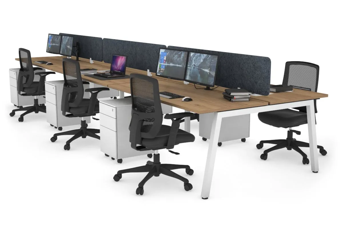 Quadro 6 Person Office Workstation [1200L x 700W]