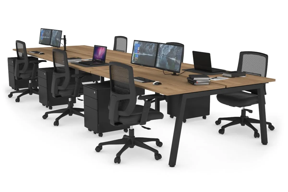 Quadro 6 Person Office Workstation [1200L x 700W]