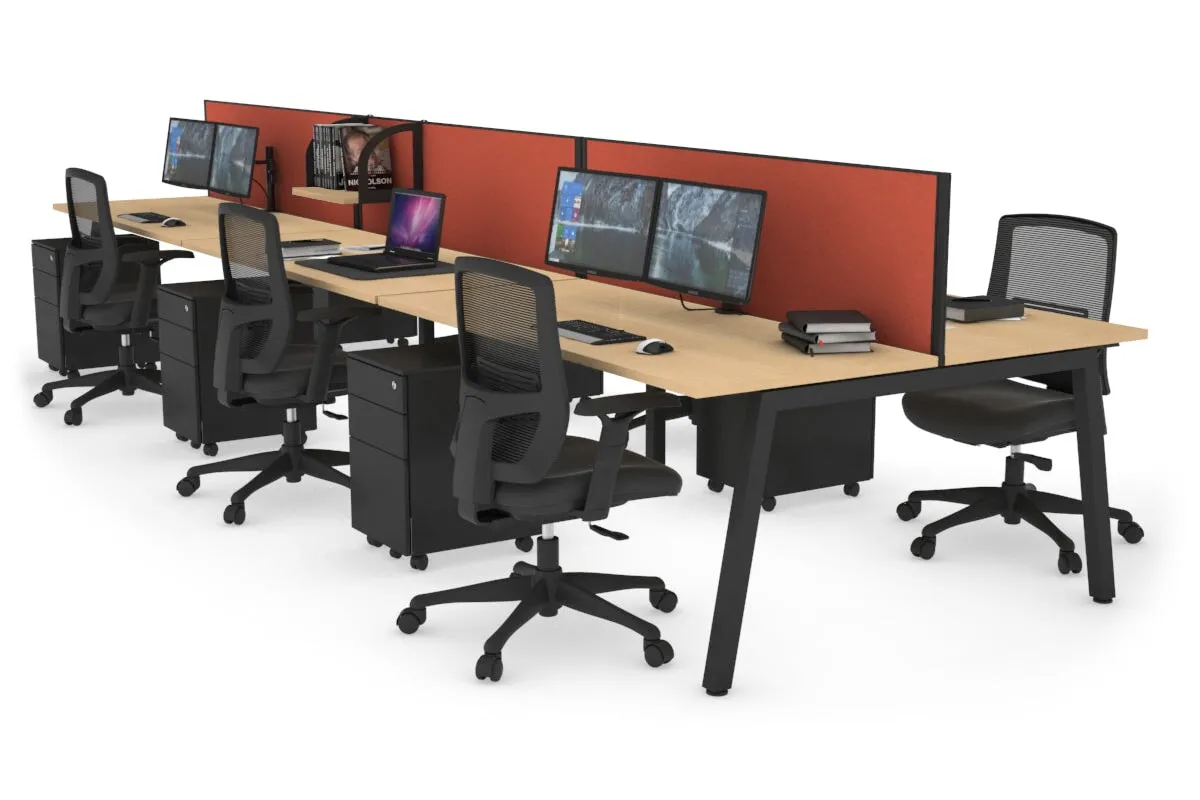 Quadro 6 Person Office Workstation [1200L x 700W]