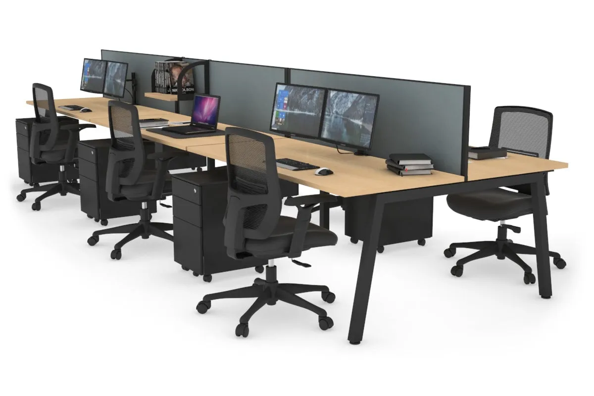 Quadro 6 Person Office Workstation [1200L x 700W]