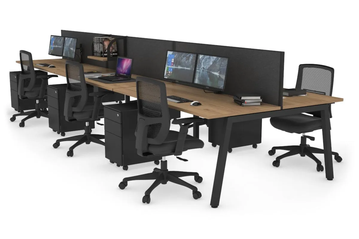 Quadro 6 Person Office Workstation [1200L x 700W]
