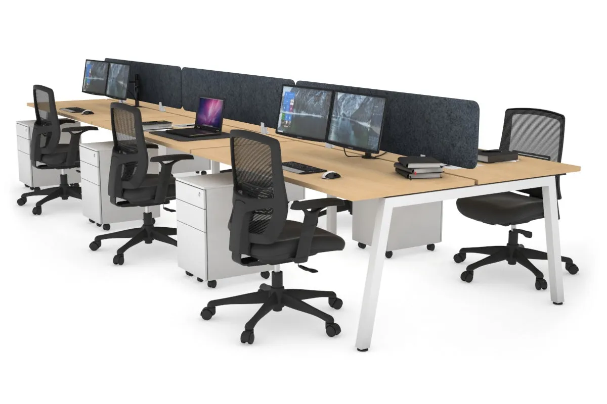 Quadro 6 Person Office Workstation [1200L x 700W]