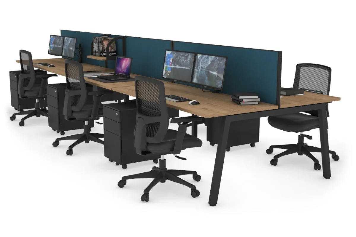 Quadro 6 Person Office Workstation [1200L x 700W]