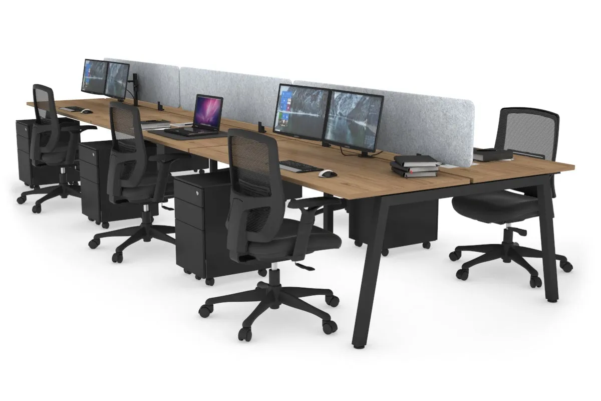 Quadro 6 Person Office Workstation [1200L x 700W]
