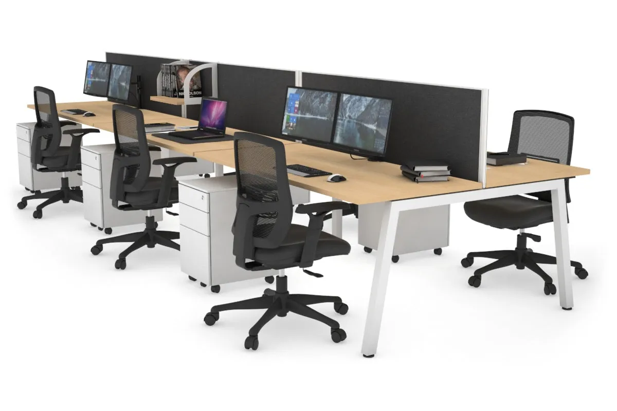 Quadro 6 Person Office Workstation [1200L x 700W]