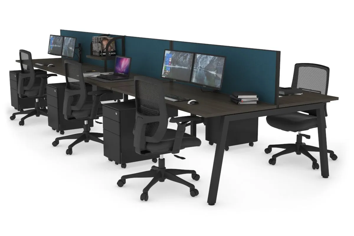 Quadro 6 Person Office Workstation [1200L x 700W]