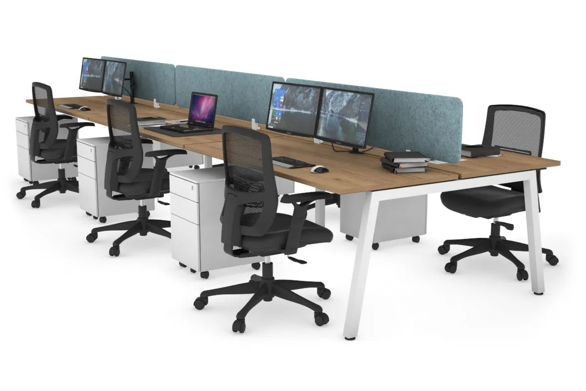 Quadro 6 Person Office Workstation [1200L x 700W]