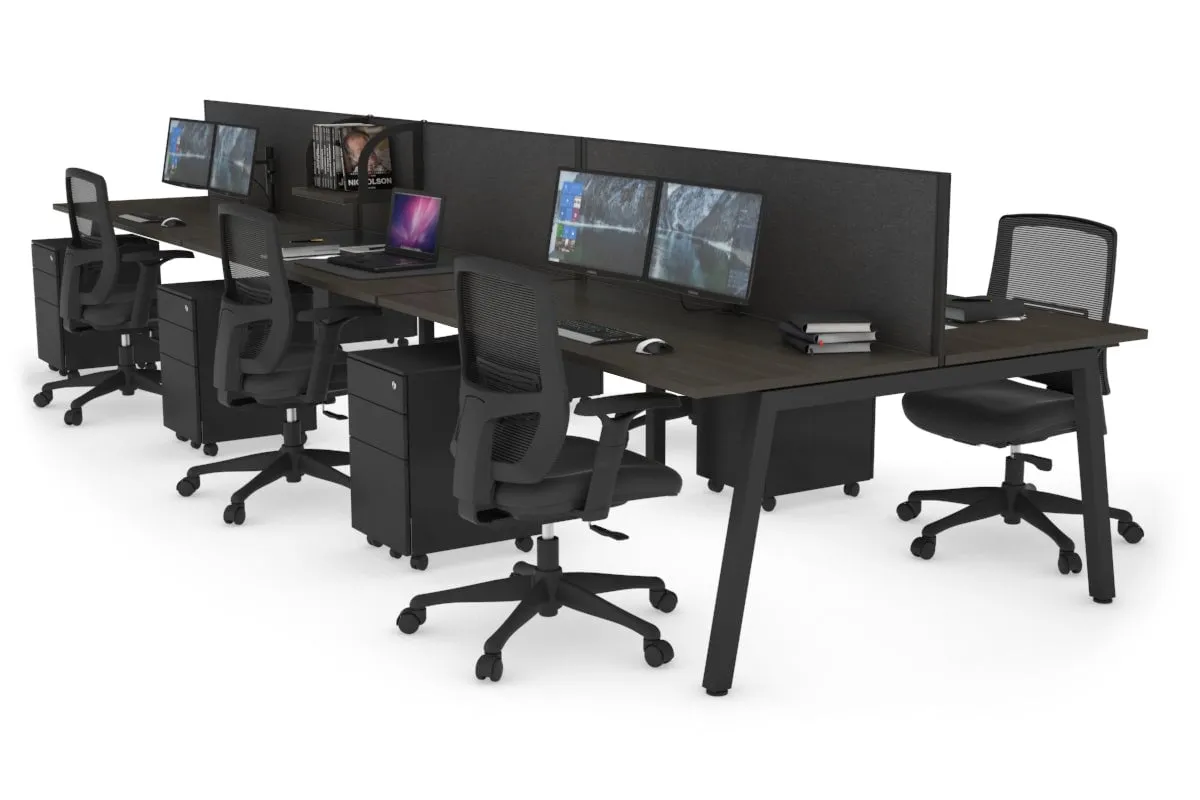 Quadro 6 Person Office Workstation [1200L x 700W]