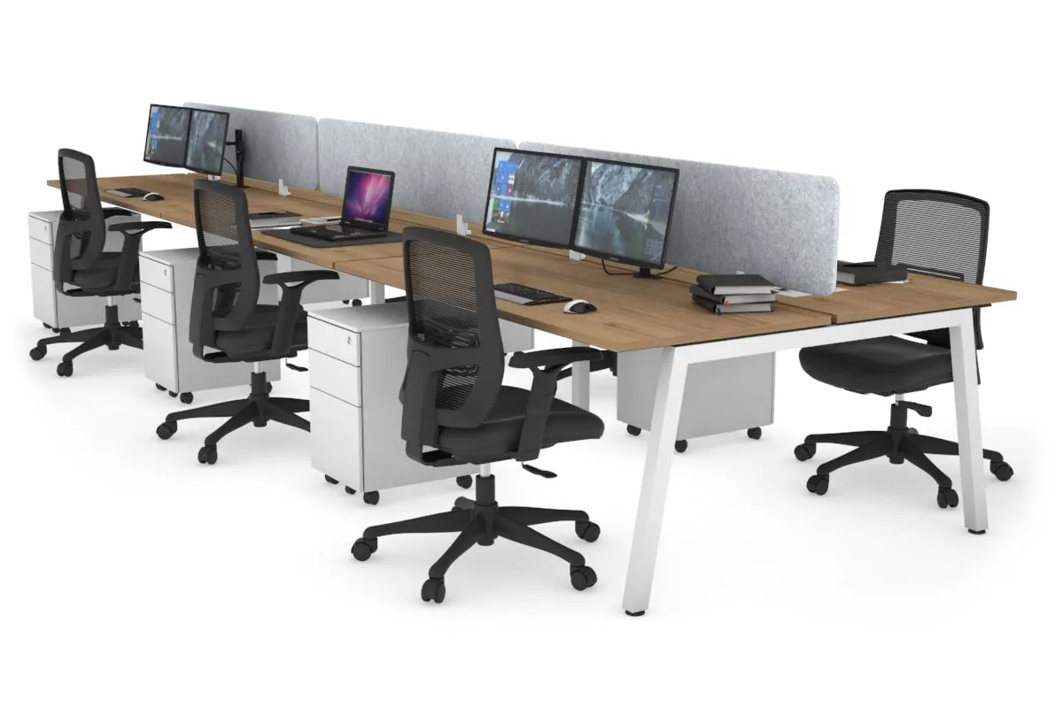 Quadro 6 Person Office Workstation [1200L x 700W]