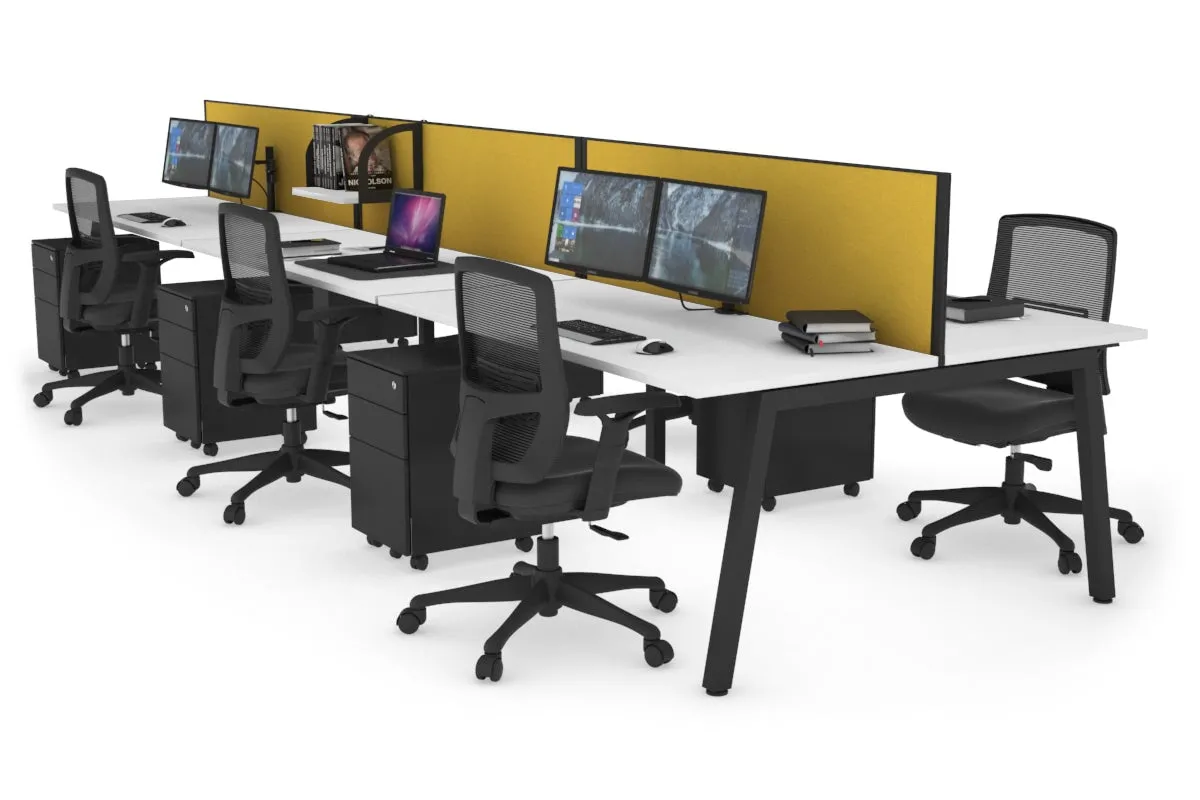 Quadro 6 Person Office Workstation [1200L x 700W]