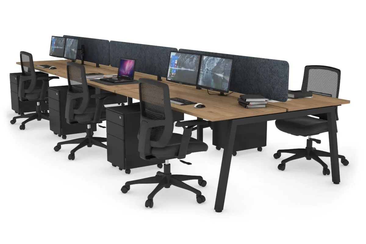 Quadro 6 Person Office Workstation [1200L x 700W]