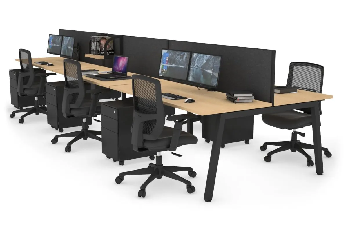 Quadro 6 Person Office Workstation [1200L x 700W]