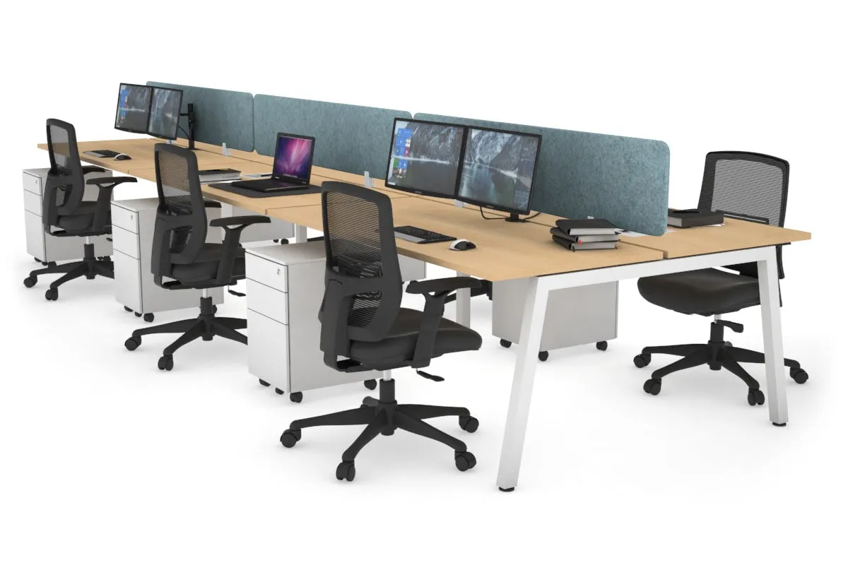 Quadro 6 Person Office Workstation [1200L x 700W]