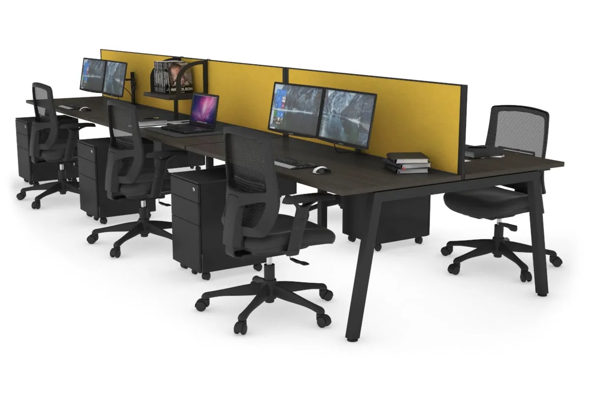 Quadro 6 Person Office Workstation [1200L x 700W]