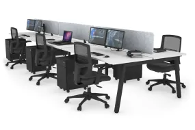 Quadro 6 Person Office Workstation [1200L x 700W]