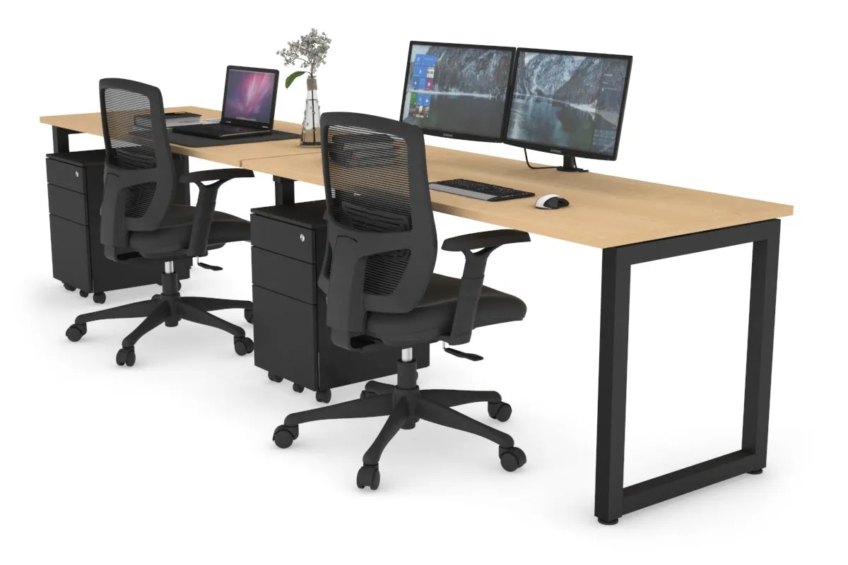 Quadro Loop Legs 2 Person Run Office Workstation [1800L x 700W]
