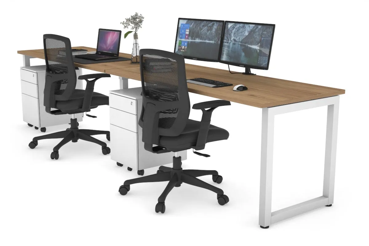 Quadro Loop Legs 2 Person Run Office Workstation [1800L x 700W]
