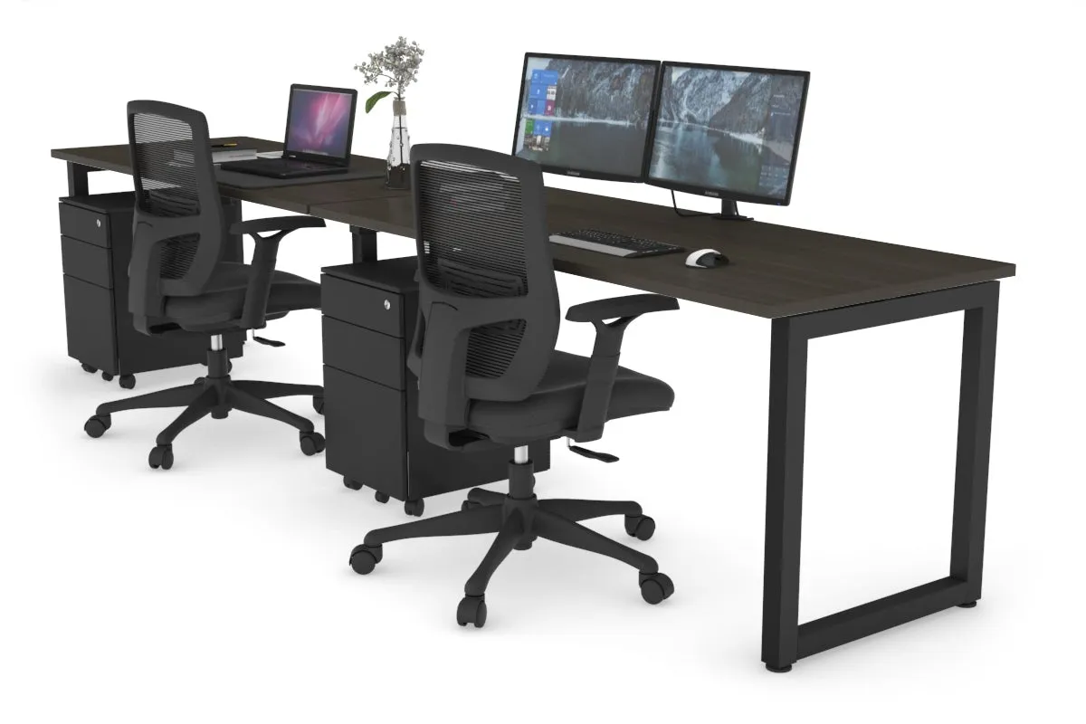 Quadro Loop Legs 2 Person Run Office Workstation [1800L x 700W]