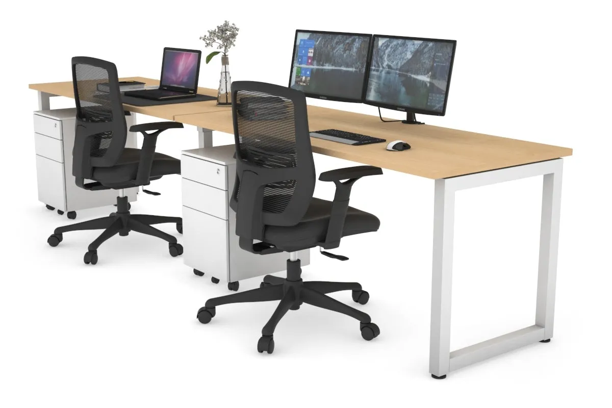 Quadro Loop Legs 2 Person Run Office Workstation [1800L x 700W]