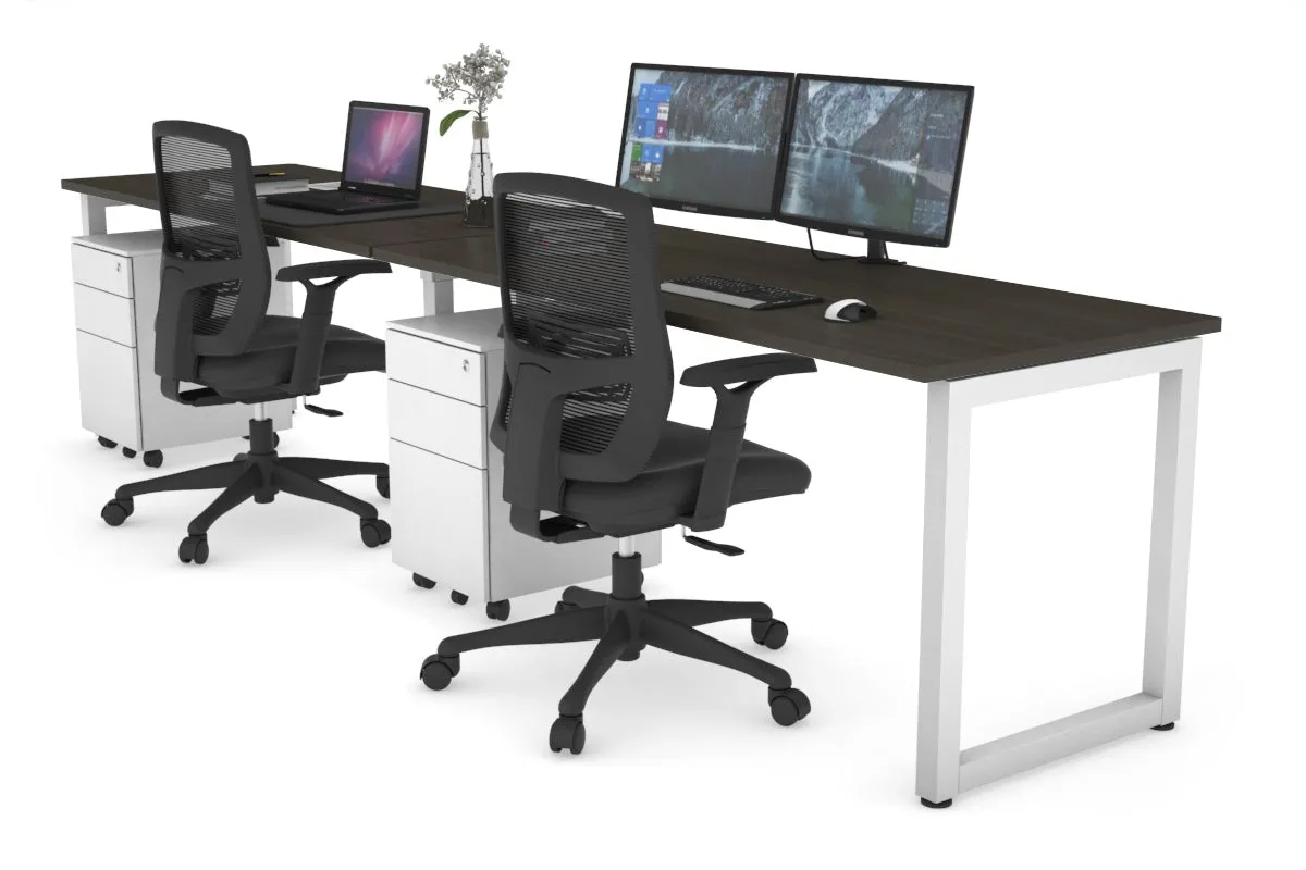 Quadro Loop Legs 2 Person Run Office Workstation [1800L x 700W]