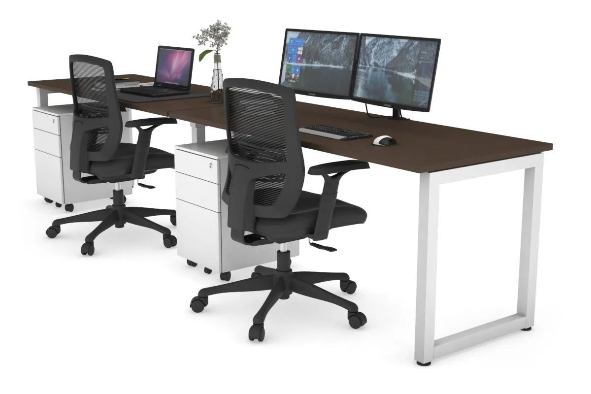 Quadro Loop Legs 2 Person Run Office Workstation [1800L x 700W]