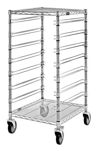 Quantum BC212439M7CO Bin Cart with 7 Rails, 24" x 21" x 45"