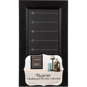 Quartet Weekly Calendar Chalkboard 203 X 356Mm