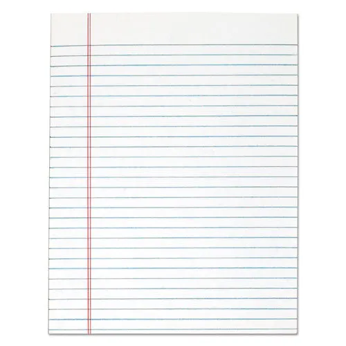 "the Legal Pad" Glue Top Pads, Wide-legal Rule, 8.5 X 11, White, 50 Sheets, 12-pack