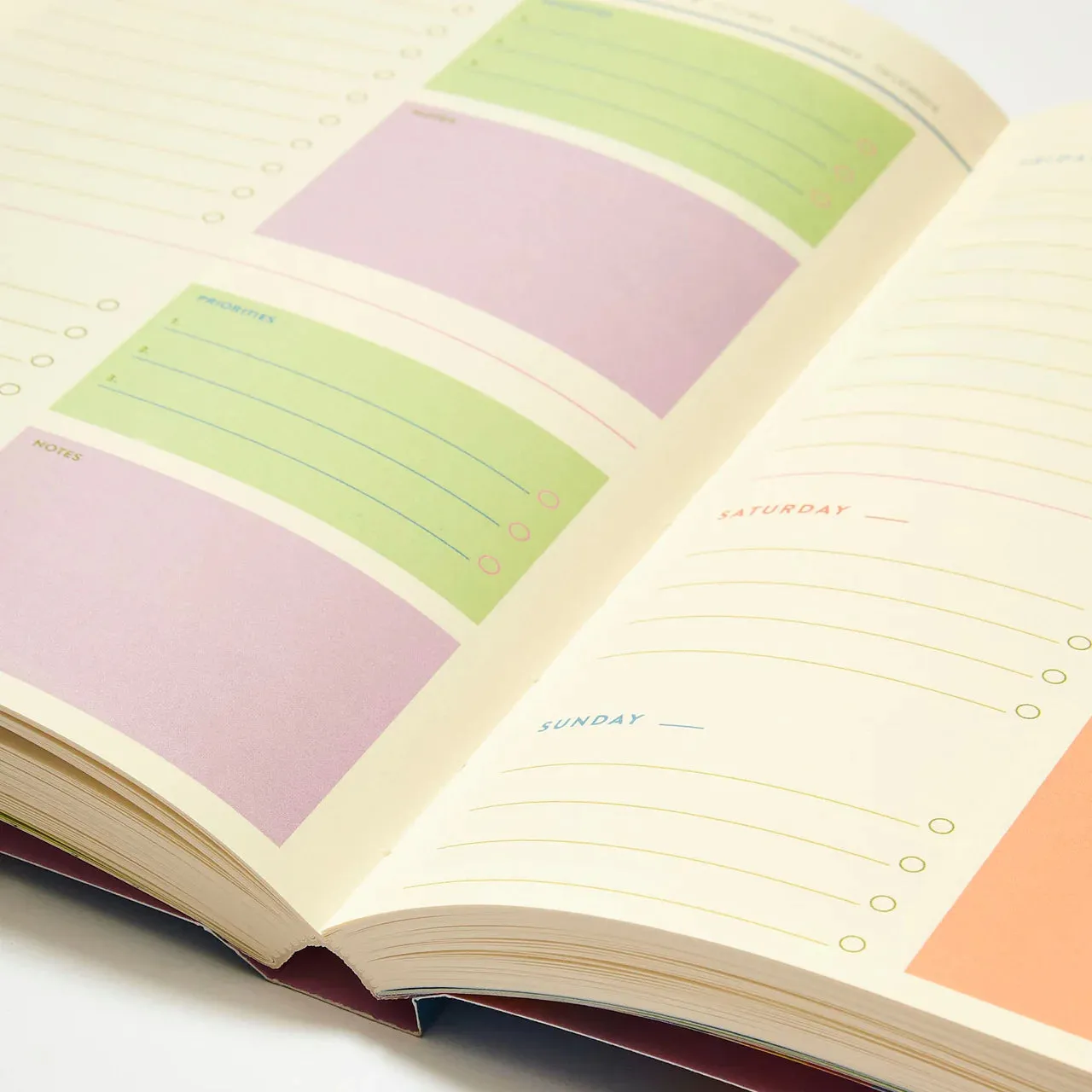 Raspberry Blossom Daily Planner 304 Page - Harlequin 13967