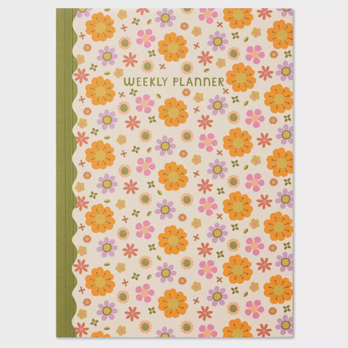 Raspberry Blossom Weekly Planner - Retro Floral 13964