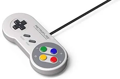 Retroflag Classic Wired USB Gaming Controller Supports XINPUT, DINPUT, Turbo Function for Raspberry Pi, Windows, Nintendo Switch