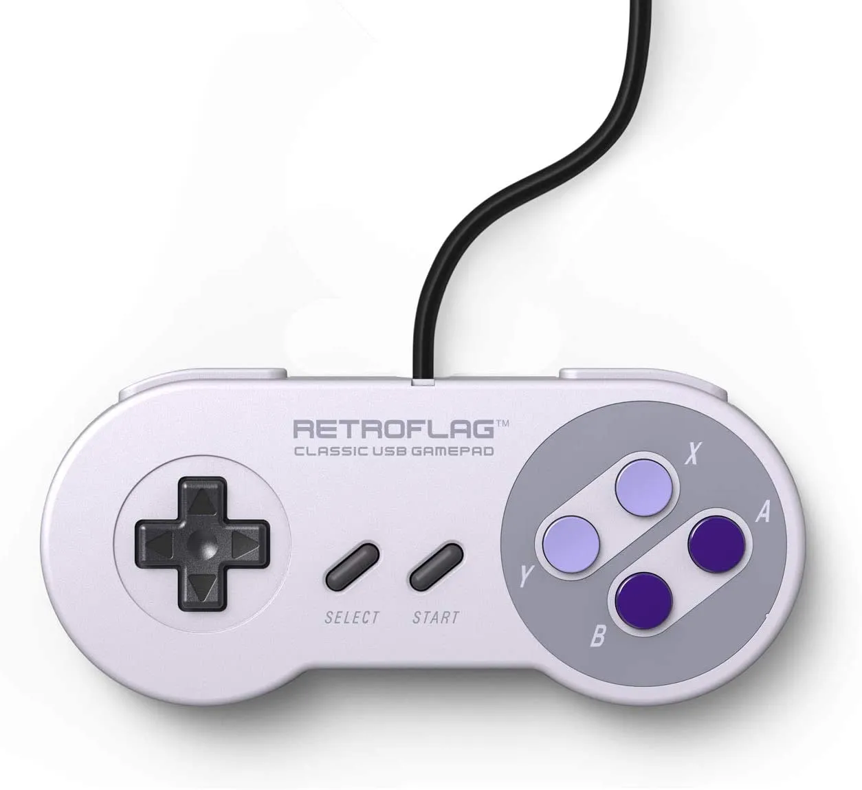 Retroflag Classic Wired USB Gaming Controller Supports XINPUT, DINPUT, Turbo Function for Raspberry Pi, Windows, Nintendo Switch
