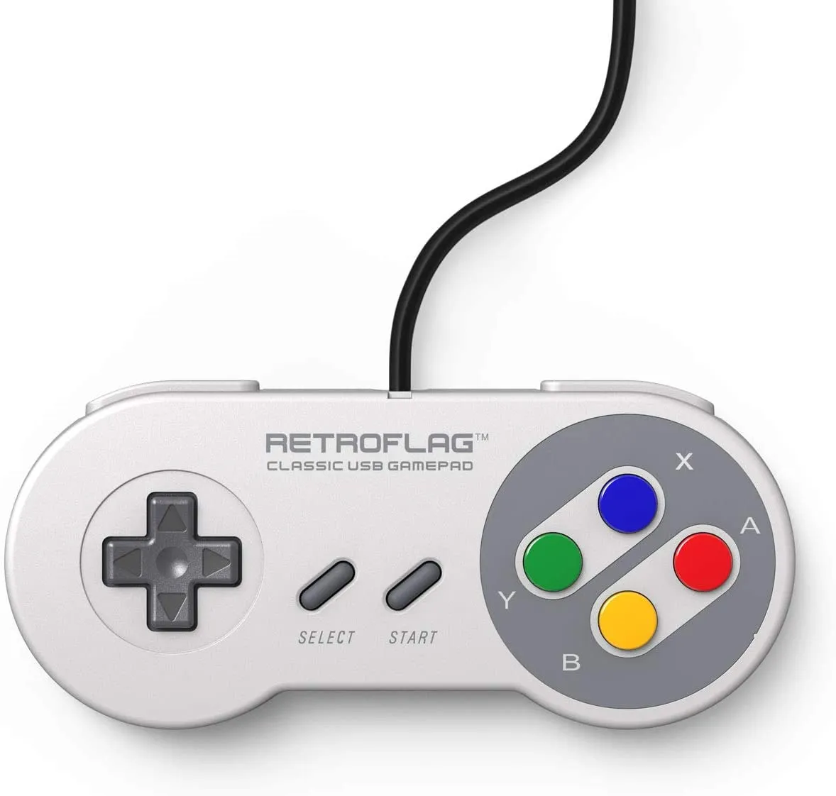 Retroflag Classic Wired USB Gaming Controller Supports XINPUT, DINPUT, Turbo Function for Raspberry Pi, Windows, Nintendo Switch