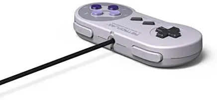 Retroflag Classic Wired USB Gaming Controller Supports XINPUT, DINPUT, Turbo Function for Raspberry Pi, Windows, Nintendo Switch