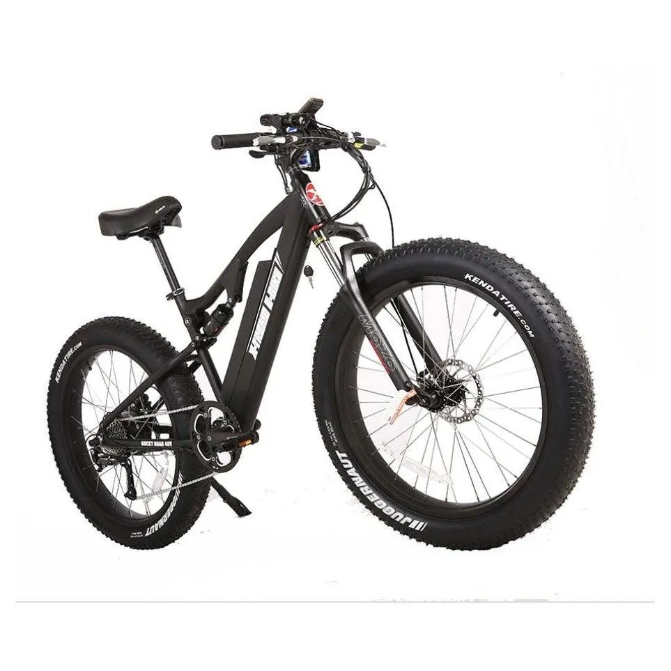 Rocky Road 48 Volt 10 Amp Lithium Powered Full Suspension Fat Tire Mountain Electric Bike