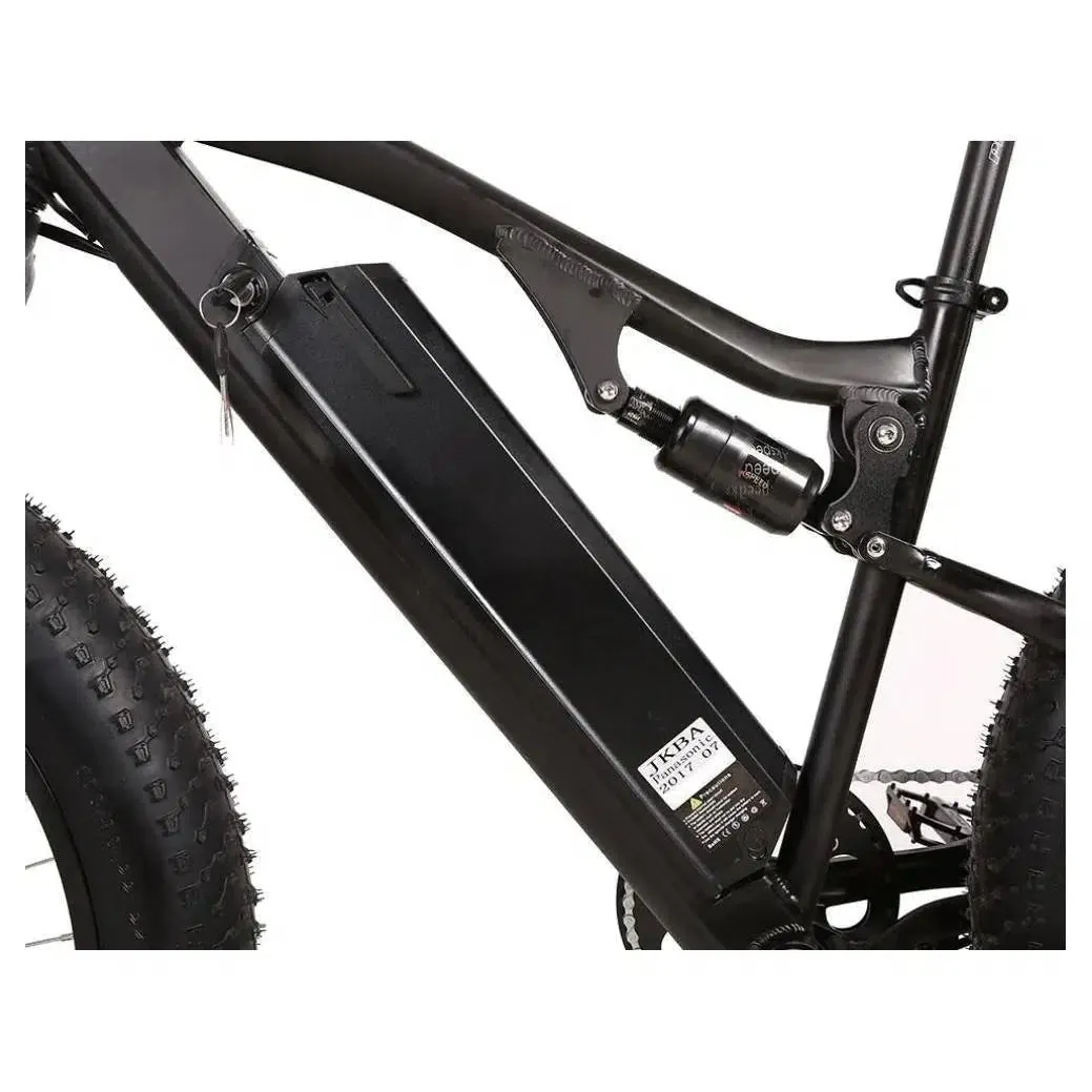Rocky Road 48 Volt 10 Amp Lithium Powered Full Suspension Fat Tire Mountain Electric Bike