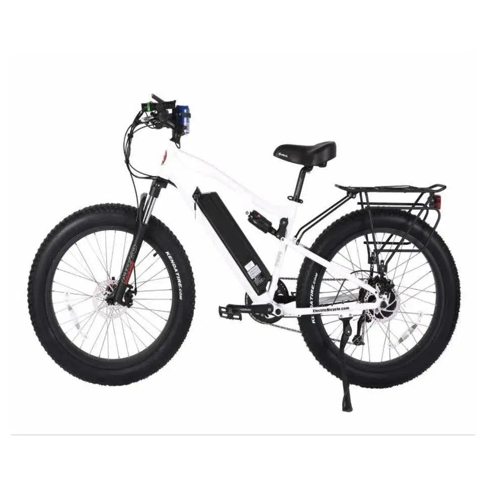Rocky Road 48 Volt 10 Amp Lithium Powered Full Suspension Fat Tire Mountain Electric Bike