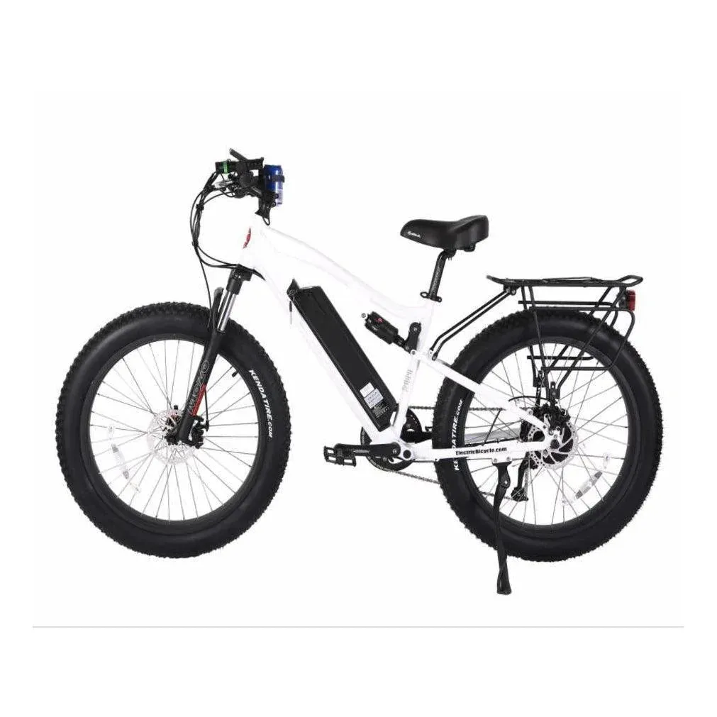 Rocky Road 48 Volt 17 Amp Lithium Powered Full Suspension Fat Tire Mountain Electric Bike