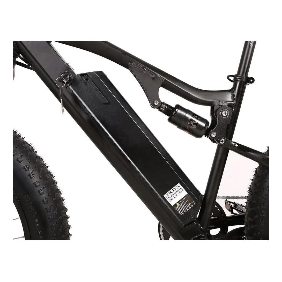 Rocky Road 48 Volt 17 Amp Lithium Powered Full Suspension Fat Tire Mountain Electric Bike