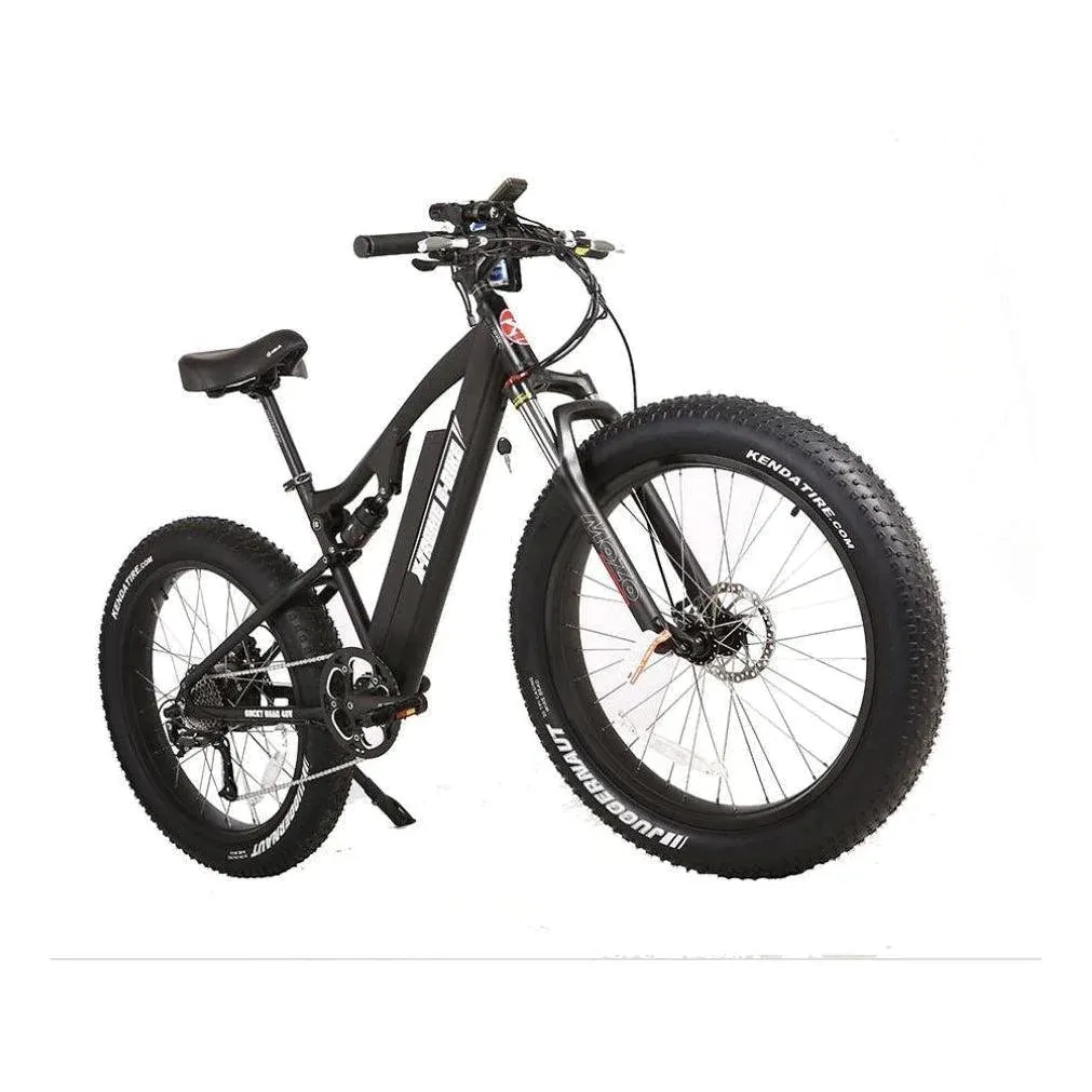 Rocky Road 48 Volt 17 Amp Lithium Powered Full Suspension Fat Tire Mountain Electric Bike