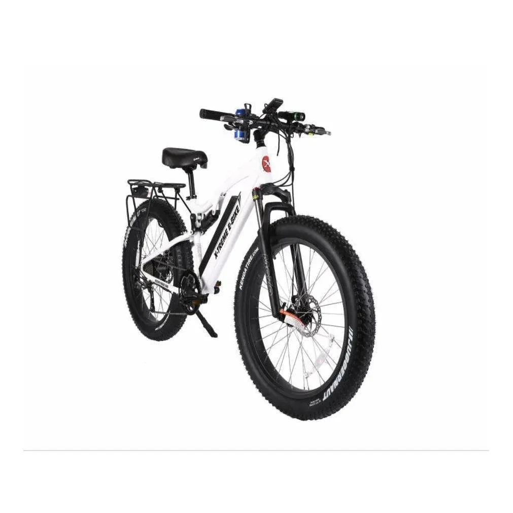 Rocky Road 48 Volt 17 Amp Lithium Powered Full Suspension Fat Tire Mountain Electric Bike