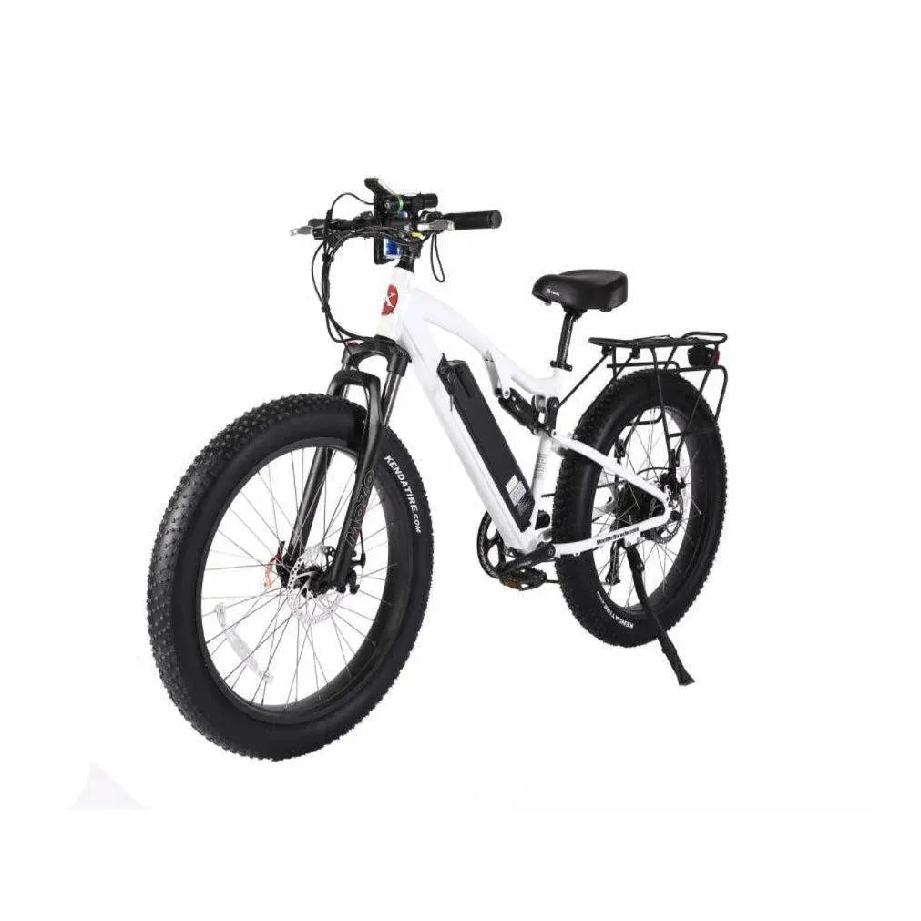 Rocky Road 48 Volt 17 Amp Lithium Powered Full Suspension Fat Tire Mountain Electric Bike