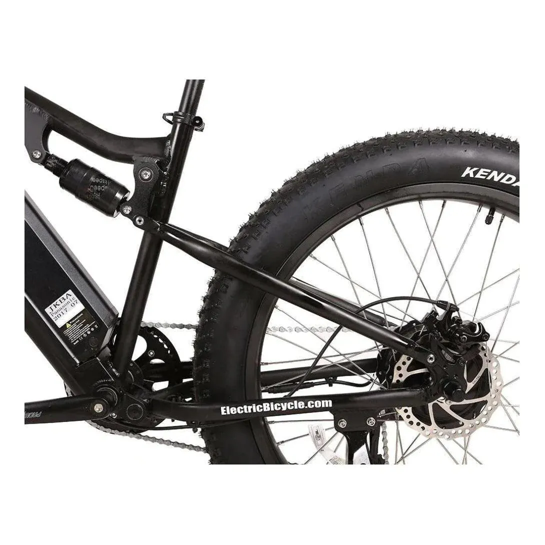 Rocky Road 48 Volt 17 Amp Lithium Powered Full Suspension Fat Tire Mountain Electric Bike