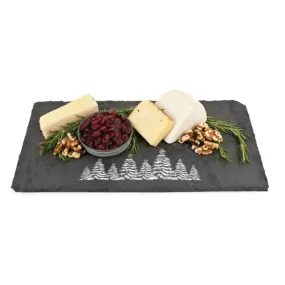 Rustic Holiday Evergreen Slate Board by Twine