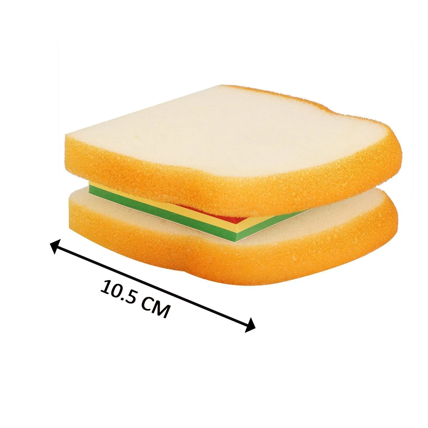Sandwich Shaped Notepad  /  Sticky Notes  /  Memo Pads, Unique Mini Notes (Multicolor)