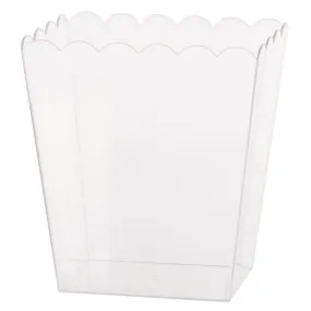 Scalloped Clear Plastic - Small