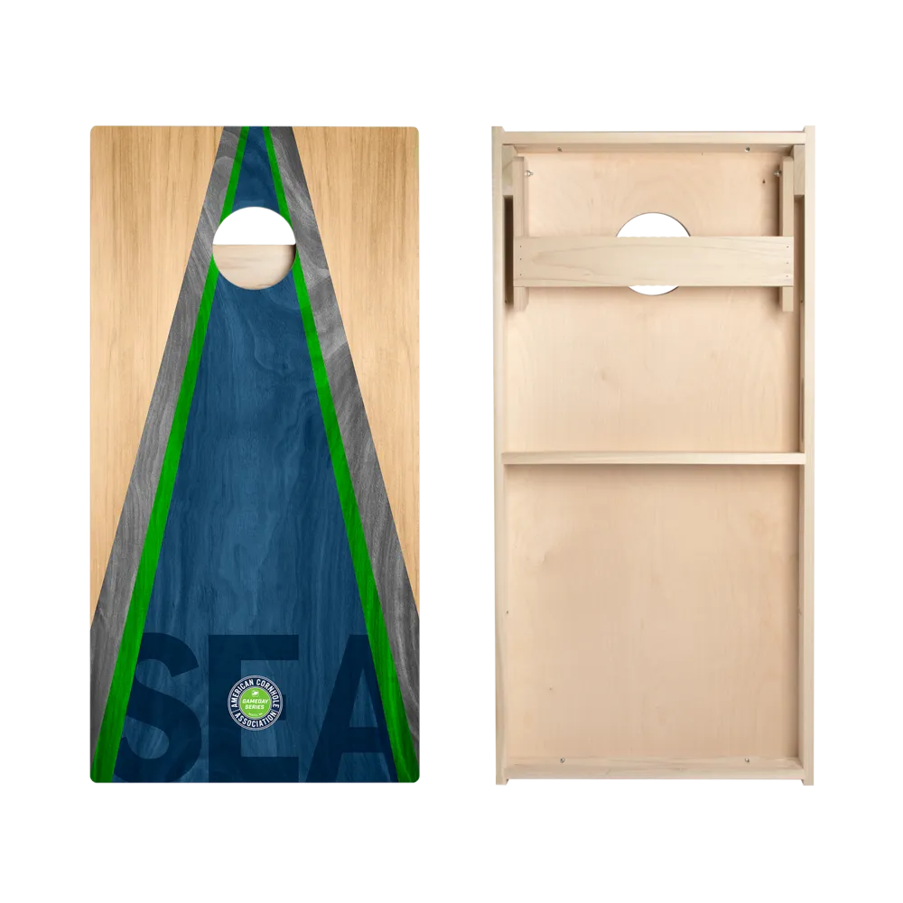 Seattle Football Gameday Classic Triangle Star Cornhole Boards