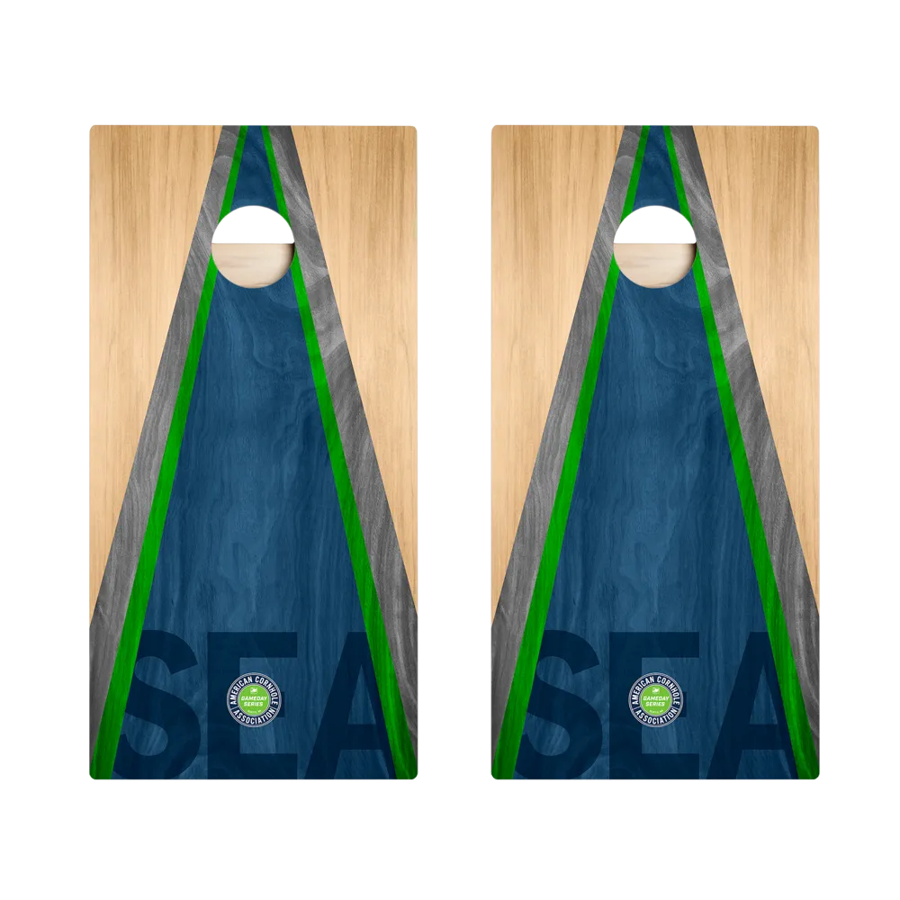 Seattle Football Gameday Classic Triangle Star Cornhole Boards